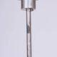 Art Deco Chandelier in Nickel, Steel and Opaline Glass, Czech, 1920s