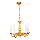 French 5 light quality bronze chandelier scroll acanthus leaf arms