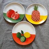 3 assiettes Fragonard