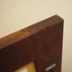 Danish mahogany mirror with shelf, 1970s