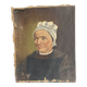 Portrait de femme à la coiffe XIX e