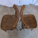 Set of 2 Vintage Wooden Dining Chair: Mid-Century Bistro Style, Yugoslavia