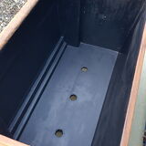 Old solid teak flower box