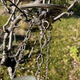 Beautiful Art Deco Loys Lucha chandelier with roses motif