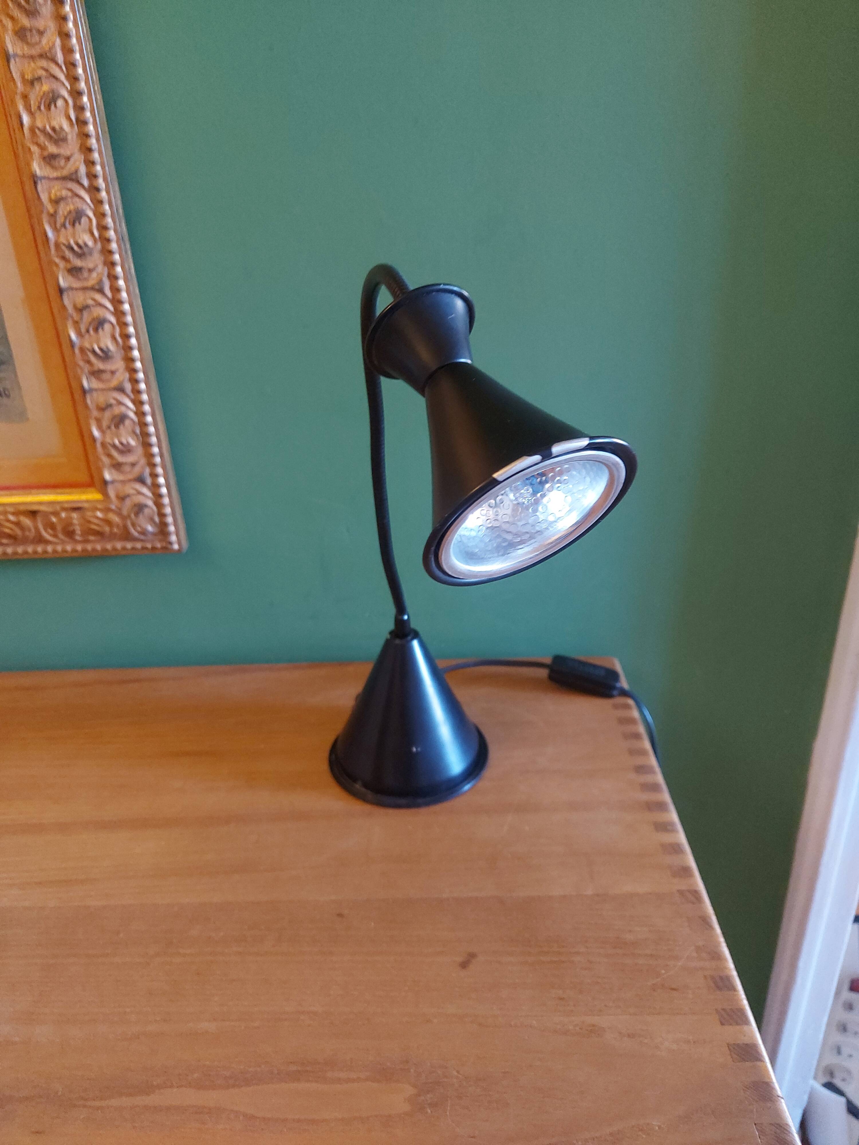Vintage 80'S lamp with diabolo lampshade, made in Italy