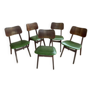 Lot de 5 chaises vintages,