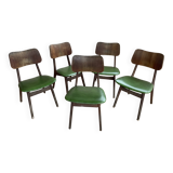 Set of 5 vintage chairs, 60s