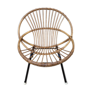 Fauteuil coquille bambou