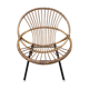 Armchair shell bamboo rattan, child, vintage, 60s