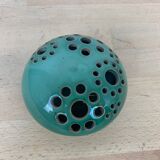 Vase ball pique flower ceramic 60s