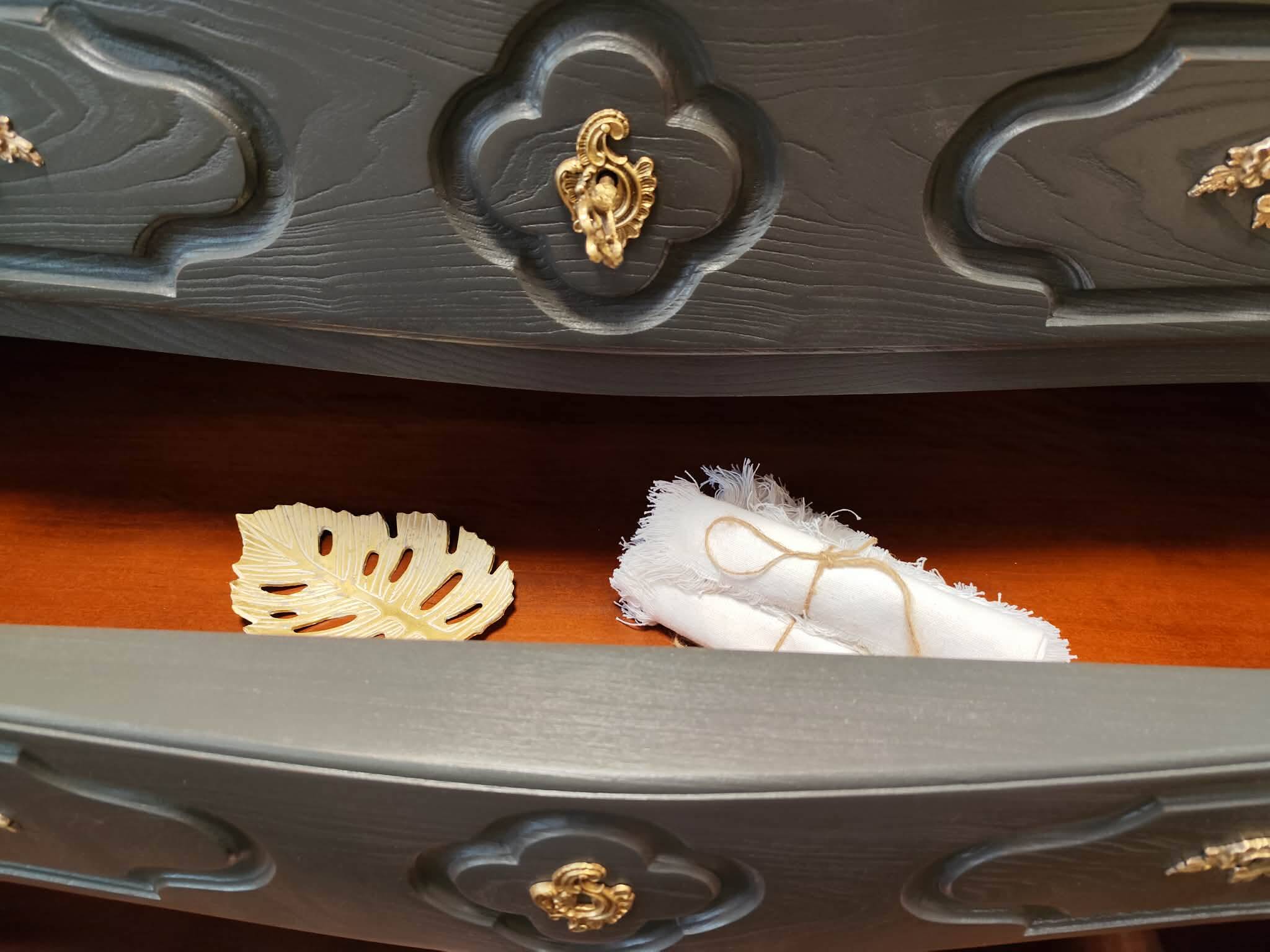 Birch wood chest of drawers