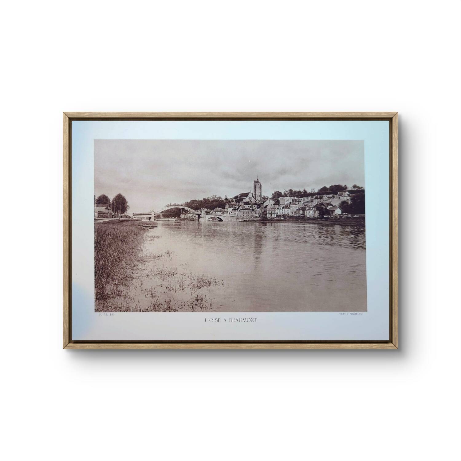 Beaumont-sur-Oise, photo plate printed in 1934.