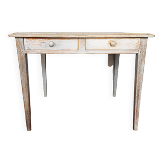 Old patinated farm table