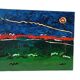 Abstract painting, oil on canvas by Simone Ciani, 20th century