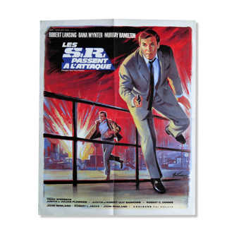 Original movie poster "S.R. goes on the attack" Murray Hamilton