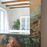 Very large Victorian style painted mirror