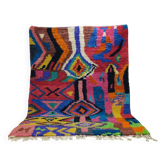 Tapis Boujaad berbère marocain en laine – 300 × 210 cm – motifs abstraits