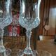 8 crystal stemmed glasses