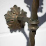 Lampe torche murale fer forgé globe flamme, applique murale fer forgé vintage, médiéval