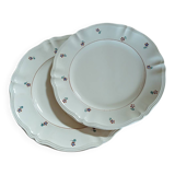 2 old plates from Digoin and Sarreguemines.