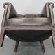Vintage Leather Armchair, Czechoslovakia