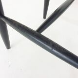 Set of four spindle back chairs, The Netherlands 1960's