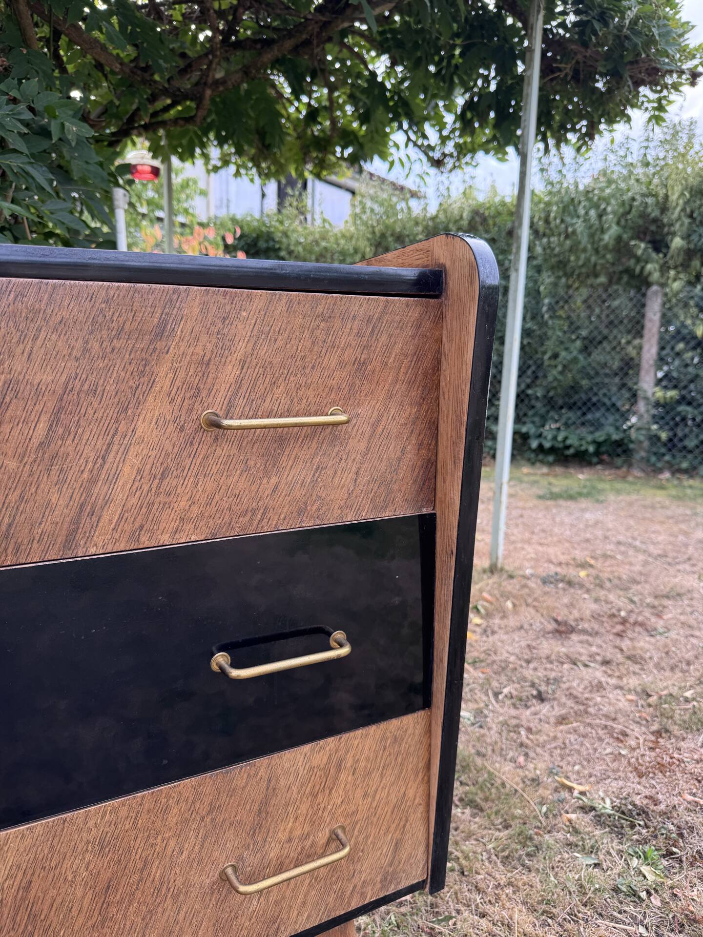Scandinavian style wooden chest of drawers