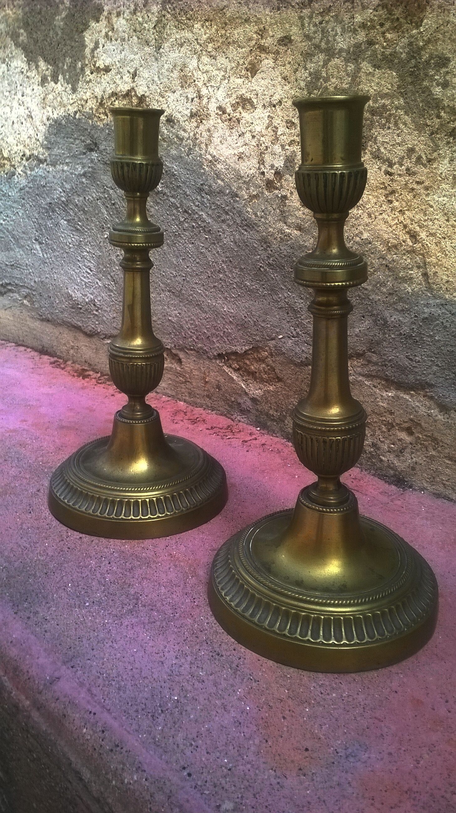 Pair of vintage candlesticks