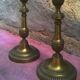 Paire de bougeoirs vintage