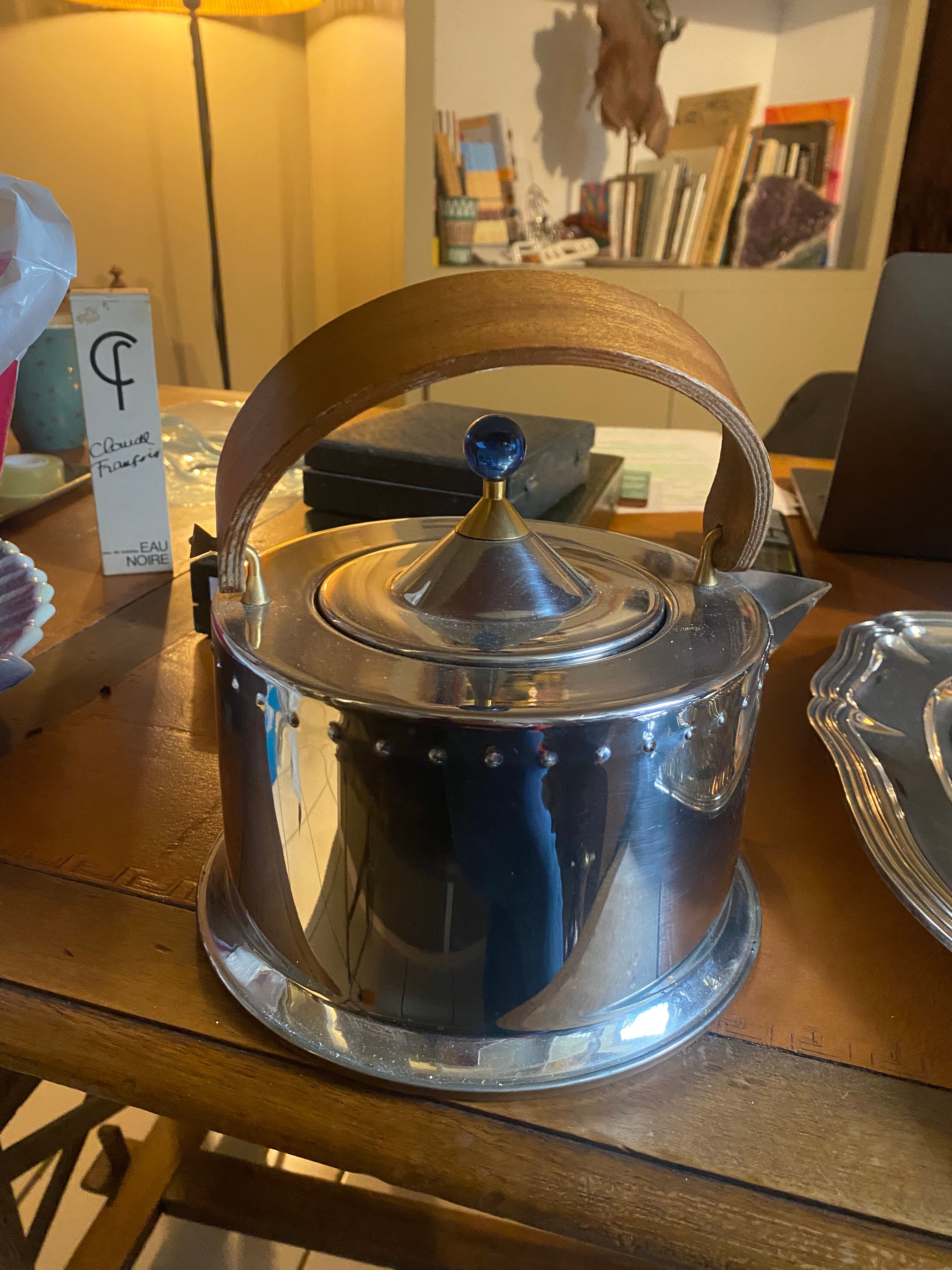 Théière vintage en acier inoxydable par C. Jörgensen pour Bodum