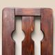 Set of five brutalist chairs in solid pine.