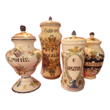 Set of 4 apothecary jars