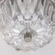 Paire de lampes murales vintage des années 1960 en métal et cristal, design italien.
