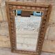 Art Deco mirror in Burmese teak