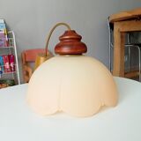 Vintage opaline pendant lamp
