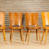 Suite of 4 baumann chairs Model Dove