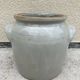 Light grey ceramic jar