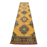 Distressed turkish runner 350x81 cm wool vintage tribal rug