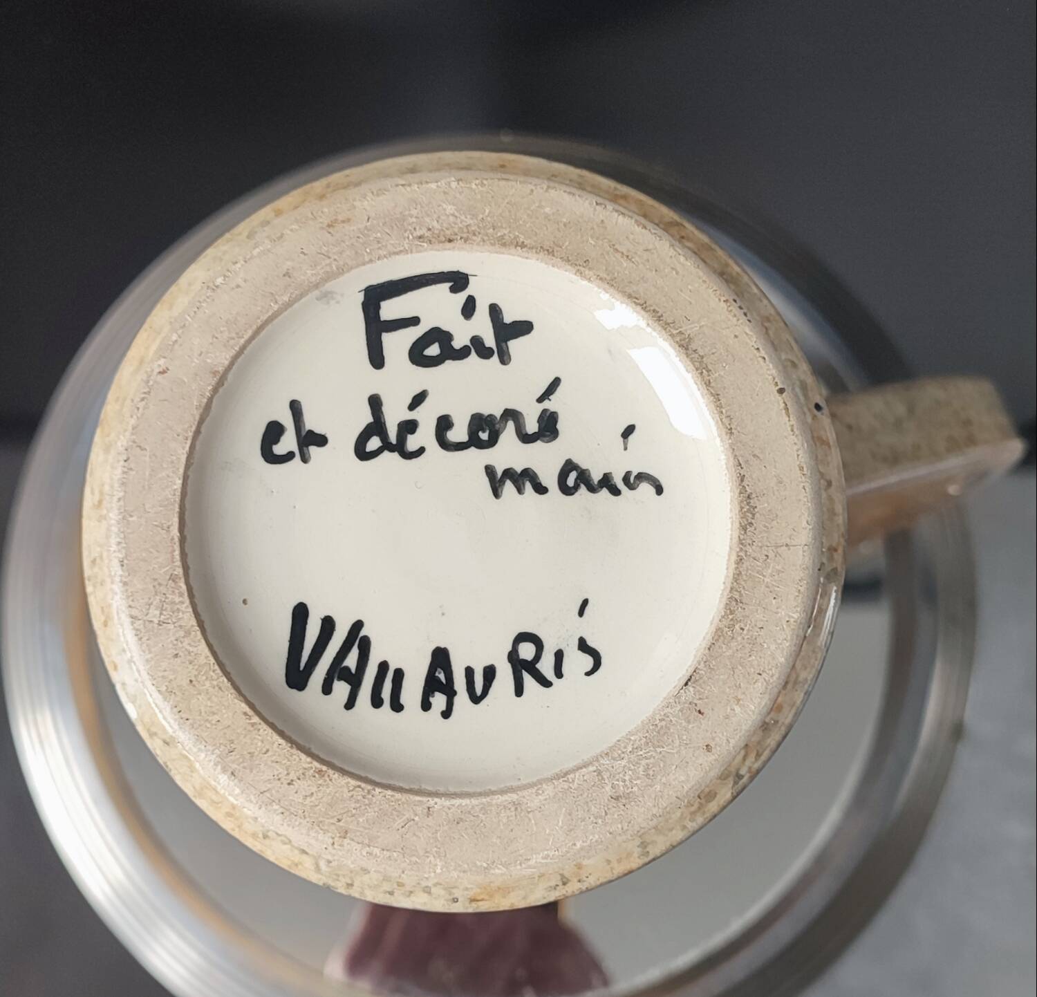 Large ceramic pitcher from Vallauris