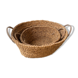 Set of 2 wicker baskets