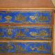 Commode campagne polychrome 1778 en bois style George III