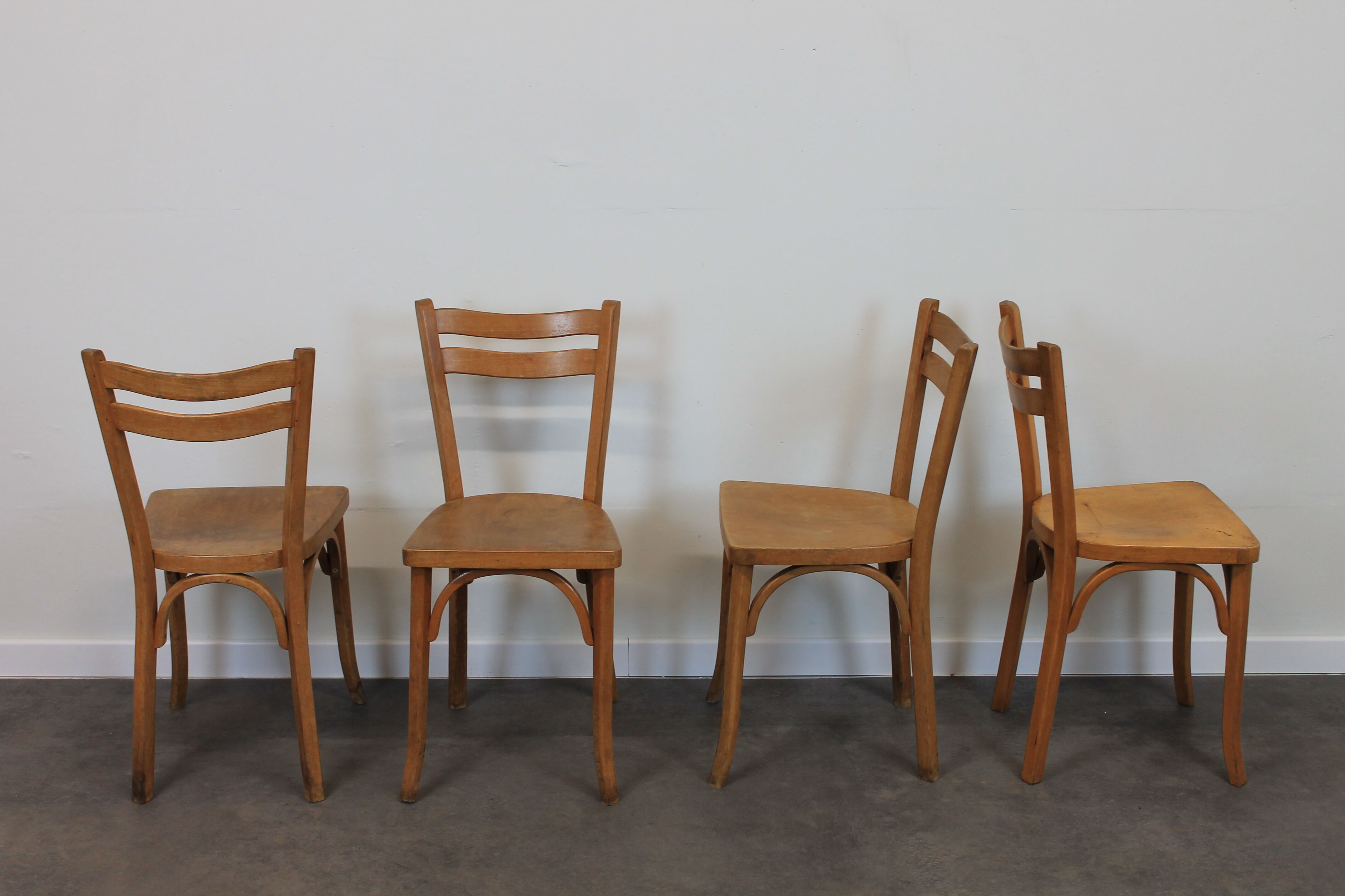 Set of 8 Baumann bistro chairs