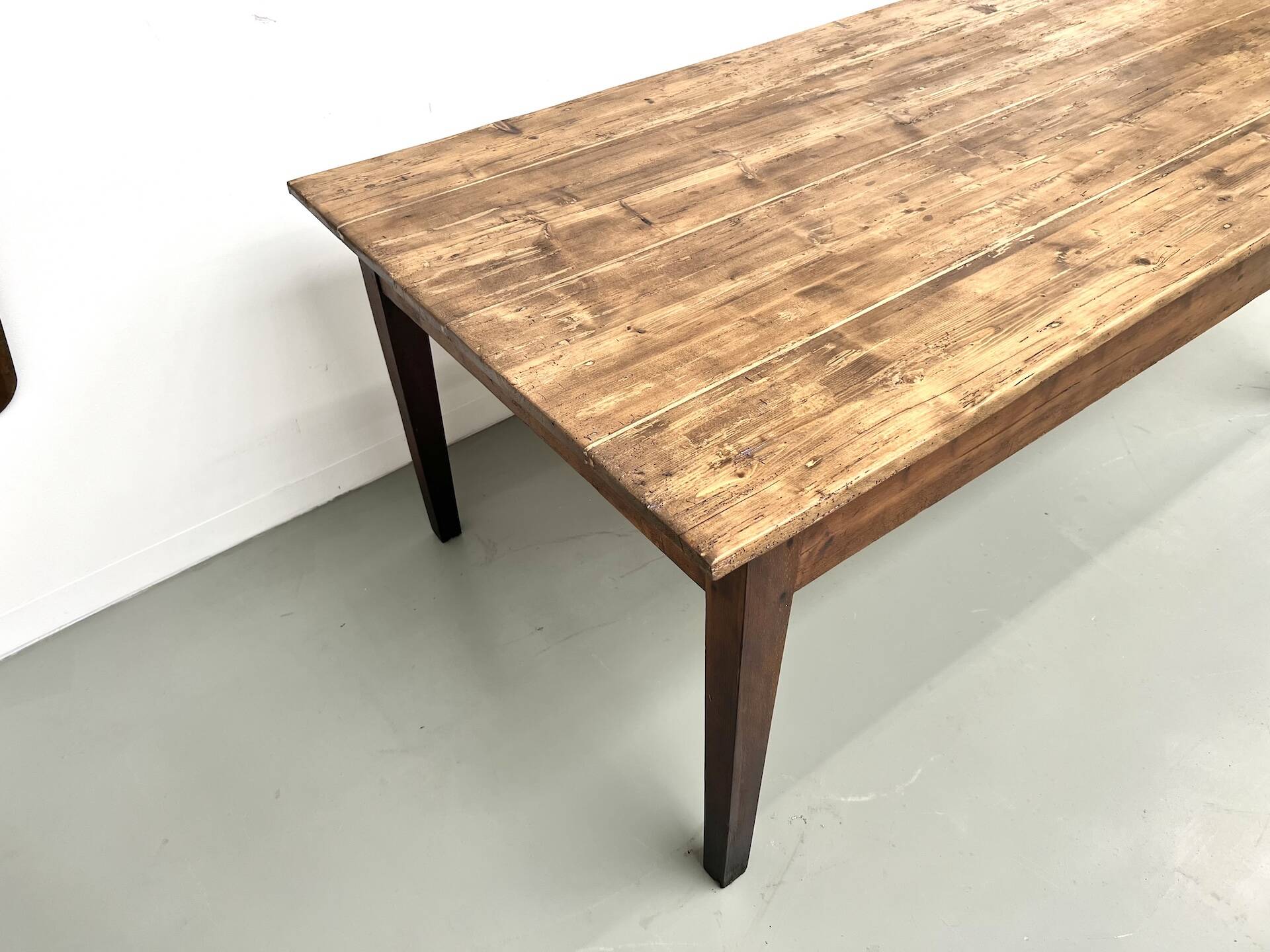 Table de ferme en pin, années 50
