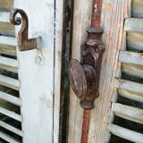 Pair of old 19th century louvered shutters