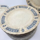 Ridgway Portland English Earthenware Plates (Set of 17)