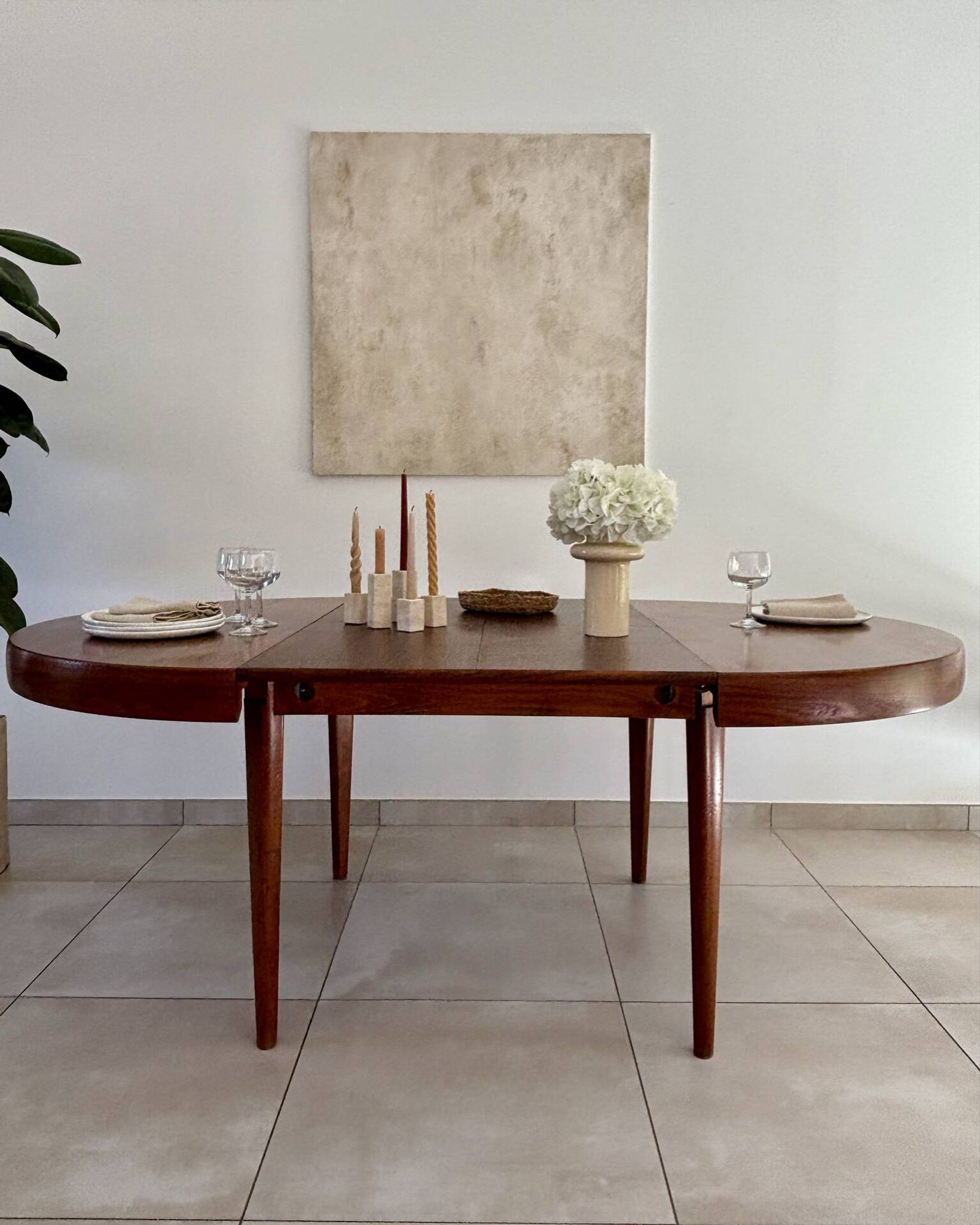 Vintage Scandinavian dining table Baumann