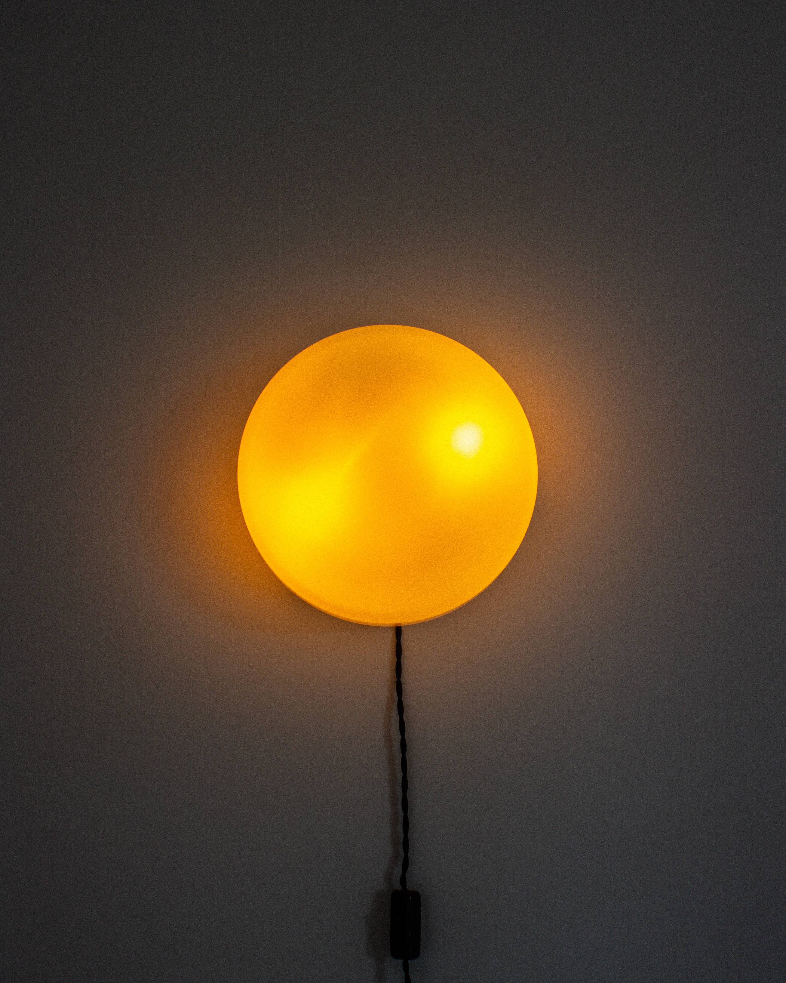 Wall or ceiling light in matt white opaline, 60s/70s
