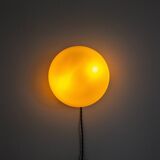 Wall or ceiling light in matt white opaline, 60s/70s