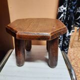 Solid oak stool