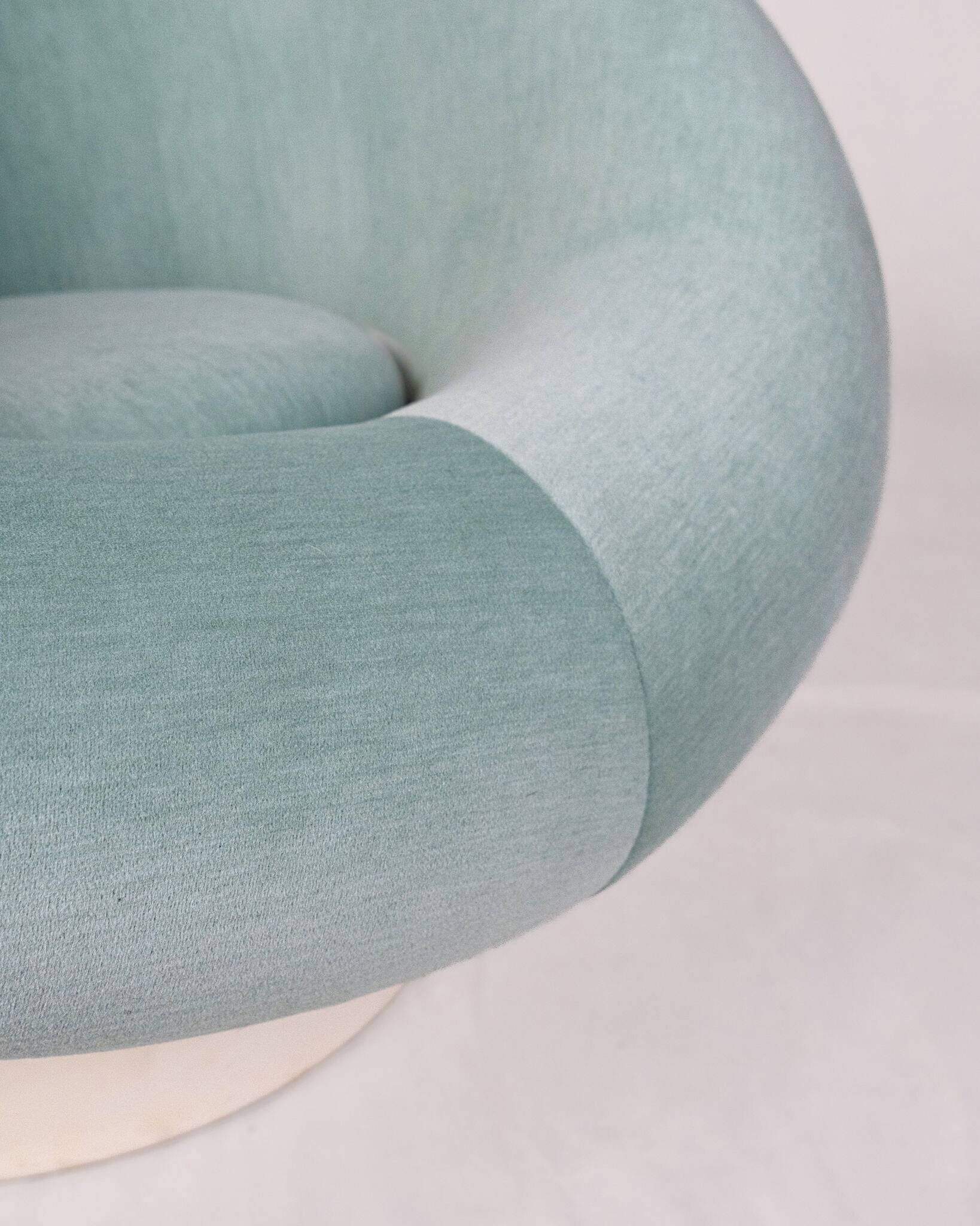 Krokus armchair in velvet by Lennart Bender for Ulferts AB, Sweden, 1970s